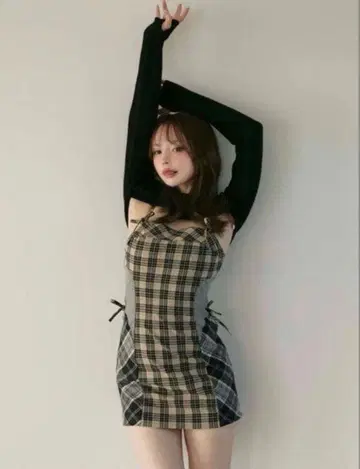andmary khy 체크 세트 원피스