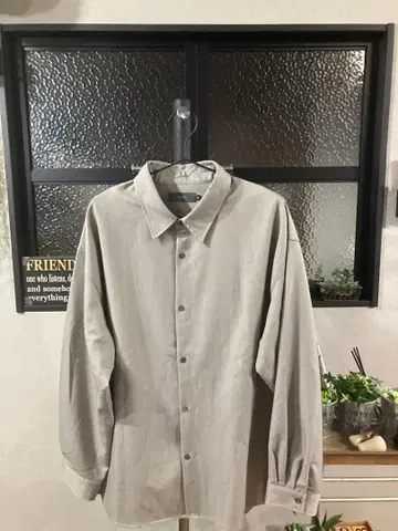 CLEL 그레이 긴팔 셔츠 M 사이즈 오버 사이즈