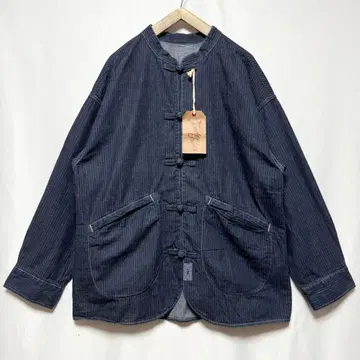 L 사이즈! TENDERLOIN 데님 헤링본 차이나 자켓