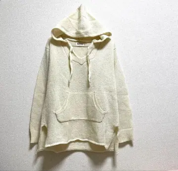 BEAMS BOY 빔즈 보이 후드 니트 후드티 울 free