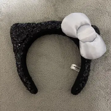 헬로키티 머리띠 USJ 블랙