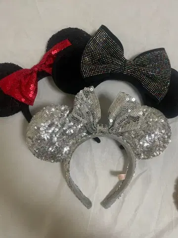 디즈니 미니 마우스 머리띠 3세트