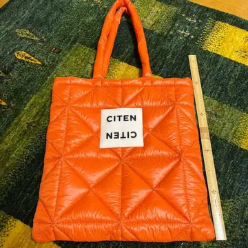 CITEN 퀼팅 숄더백 오렌지