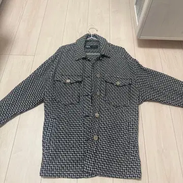 ZARA 체크 무늬 자켓 이탈리아 패브릭