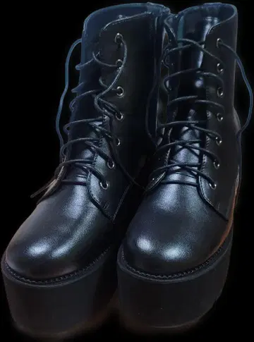 통굽 부츠 블랙 약 8cm