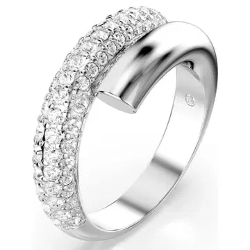 컨디션 최상 현행 SWAROVSKI Dextera 반지 화이트 로듐