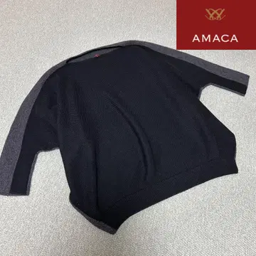 AMACA 아마카 삼양상회 실크 블렌드 돌먼 니트