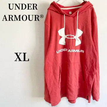 언더아머 후드티 오렌지 스포티 캐주얼 XL
