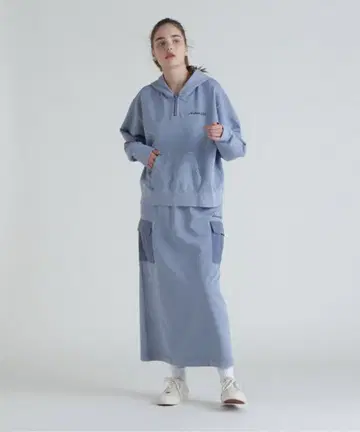 [ 2회 시착 ] AVIREX 페이드 워시 카데트 패치 후드티