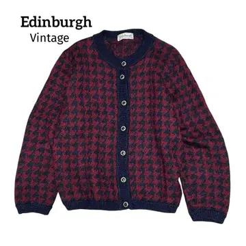 90s 영국제 하운드투스 모헤어 혼방 니트 가디건 Vintage