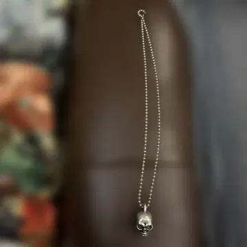 925 스털링 실버 스컬 목걸이