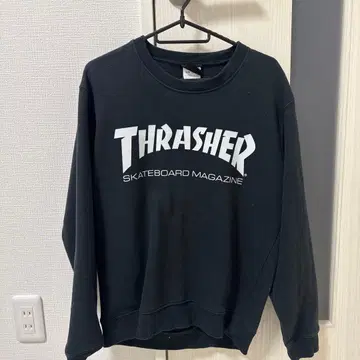 THRASHER 맨투맨 블랙 M 사이즈