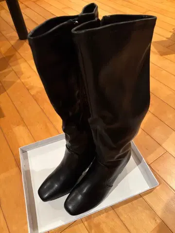 [ 와이드 ] lus. 스퀘어토 스트레치 롱 부츠