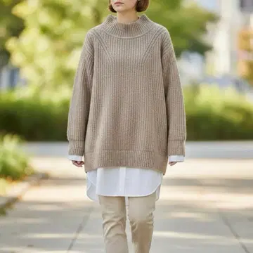 [ Mystrada ] 셔츠 도킹 풀오버 / 38 레이어드 스타일