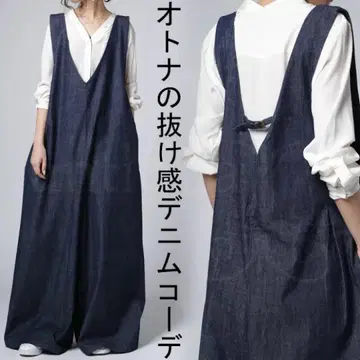 안티카 택 포함 새상품 인기 최고 완판템 데님 올인원