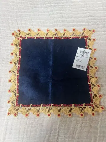 치카자와 레이스 유하이무 손수건 네이비 쿠키 콜라보