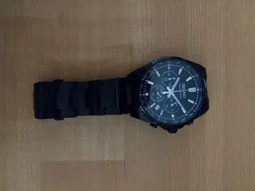 SEIKO 아날로그 크로노그래프 손목시계 블랙