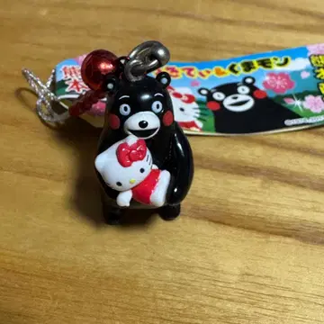 [무료배송] 지역 한정 키티 구마모토 쿠마몬 매듭 스트랩 헬로키티