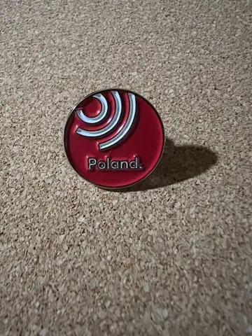 오사카 만박 폴란드 핀 배지