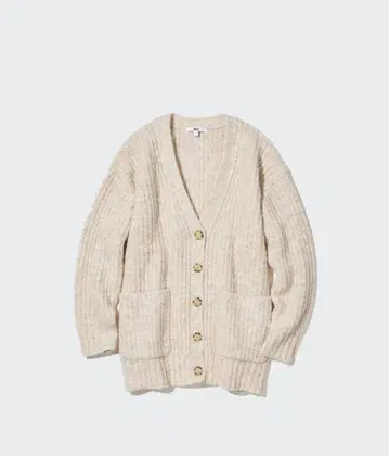 유니클로 로우 게이지 V넥 가디건 S 사이즈