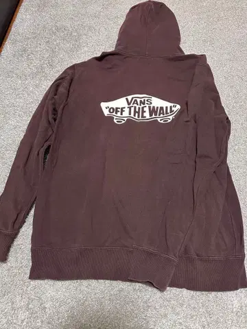 VANS 오프 더 월 후드티 다크 브라운