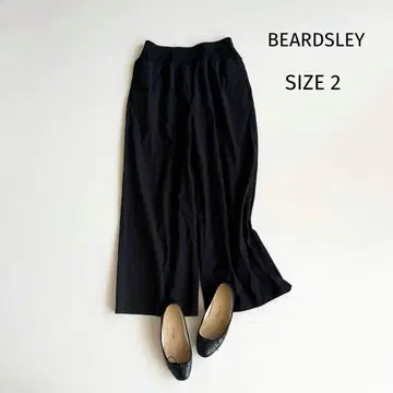 25SS [비어즐리] 코튼 스트레치 허리 리브 팬츠 와이드 팬츠