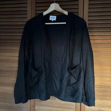 MORRIS & SONS 노카라 자켓 사이즈 0 블랙