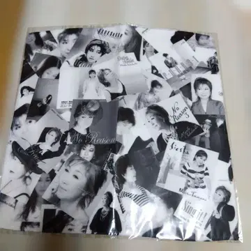 흑백 사진 콜라주 타월