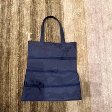 수험용 네이비 나일론 토트백