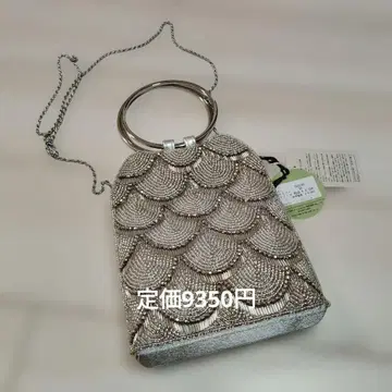 새상품 노크틸카 파티 백 자수 핸드백 숄더백 그레이