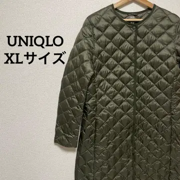 [ 새상품급 ] 유니클로 울트라 라이트 다운 롱 코트 올리브 XL 사이즈