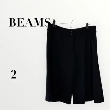 빔즈 큐롯 팬츠 블랙 울 2 사이즈 무지