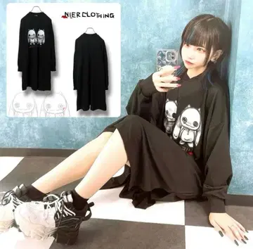 NieR 원피스풍 UNISEX DUALITY CUTSEW 포켓 부착