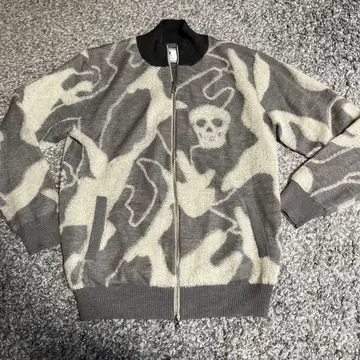 마크앤로나 니트 블루종 아우터