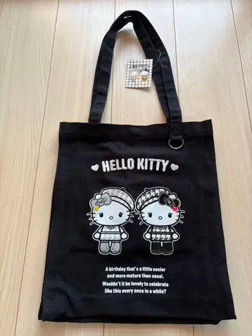 새상품 헬로키티 토트백 ( 흑백 걸리시 쌍둥이 코디 )