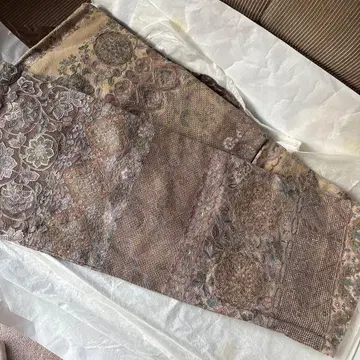 코몬 기모노 꽃무늬 자수 다이쇼 로망