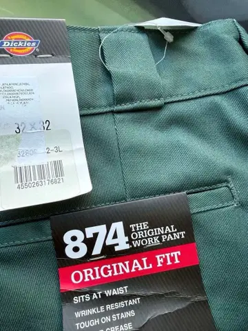 미사용 새상품 디키즈 874 링컨 그린 32x32