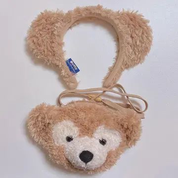 더피 머리띠 미니백 페이스 파우치 디즈니씨