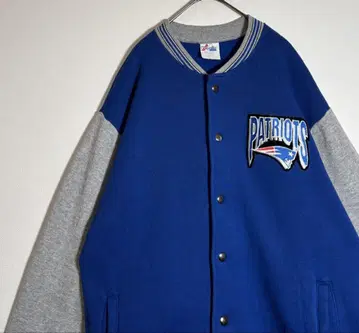 마제스틱 USA NFL 페이트리어츠 맨투맨 바시티 자켓