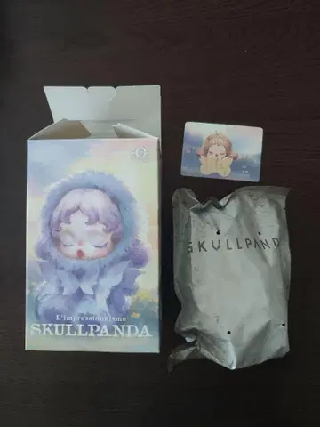 SKULLPANDA 봉제 인형 본체 카드 포함 Teakwood