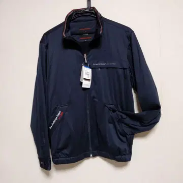 새상품 DUNLOP 던롭 점퍼 블루종 얇은 충전솜 로고 반사 자수