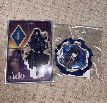 라운드원 한정판 Ado 아크릴 스탠드 캔뱃지 ROUND1