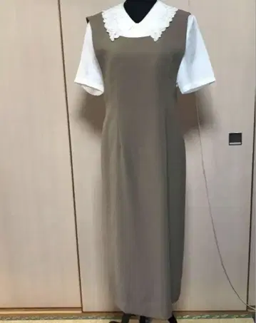 쇼와 레트로 헤이세이 점프 스커트 원피스 브라운