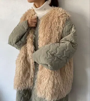 새상품급 oneafteranotherNICECLAUP 자켓과 퍼 베스트