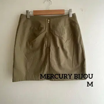 MERCURYBIJOU 카키 미니 스커트 M 안쪽 팬츠