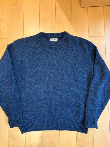 LLbean 코튼 니트 80s 90s USA 제조