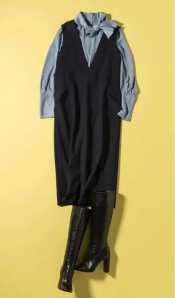 띠어리 럭스 인기 오버롤 스커트 미사용 블랙 44,000