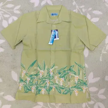 카리유시 웨어 M 고급 정장 품위 쿨 비즈 남성용 반팔 오키나와