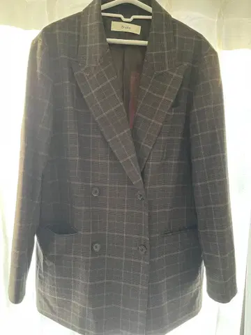 anuke 오버사이즈 더블 재킷 38 브라운