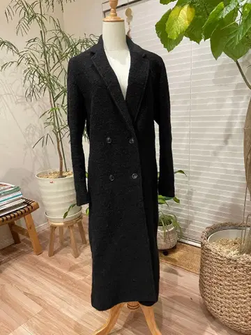 MOUSSY 마우지 울 혼방 체스터 코트 사이즈 2 M 블랙